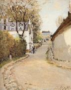 Alfred Sisley Rue de Princesse,Louveciennes oil on canvas
